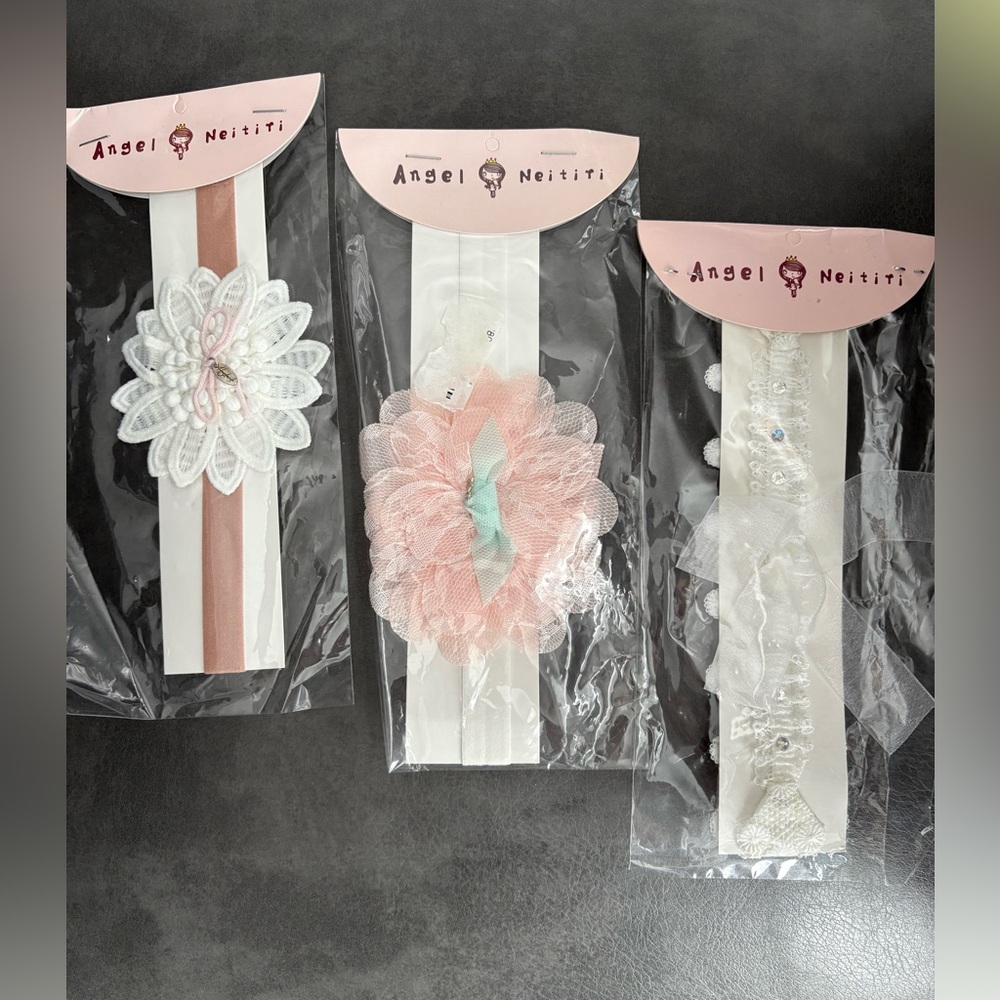 Baby girl headbands all made in Italy (hand made)
